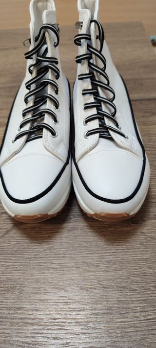 Botines plataforma blancos