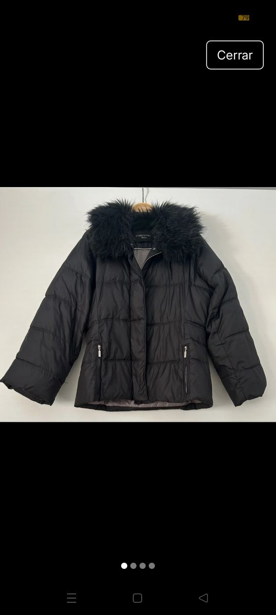 Cazadora Cortefiel negra - Talla M