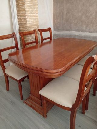 Mesa Comedor Madera - 6 Sillas