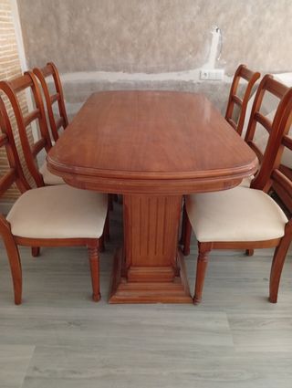 Mesa Comedor Madera - 6 Sillas
