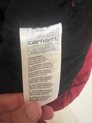 Cazadora Carhartt WIP roja talla S
