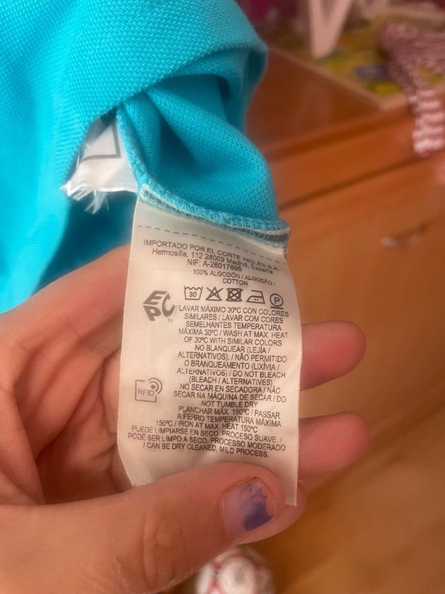 Polo Dustin Verde e Azul XXL - 2 unidades