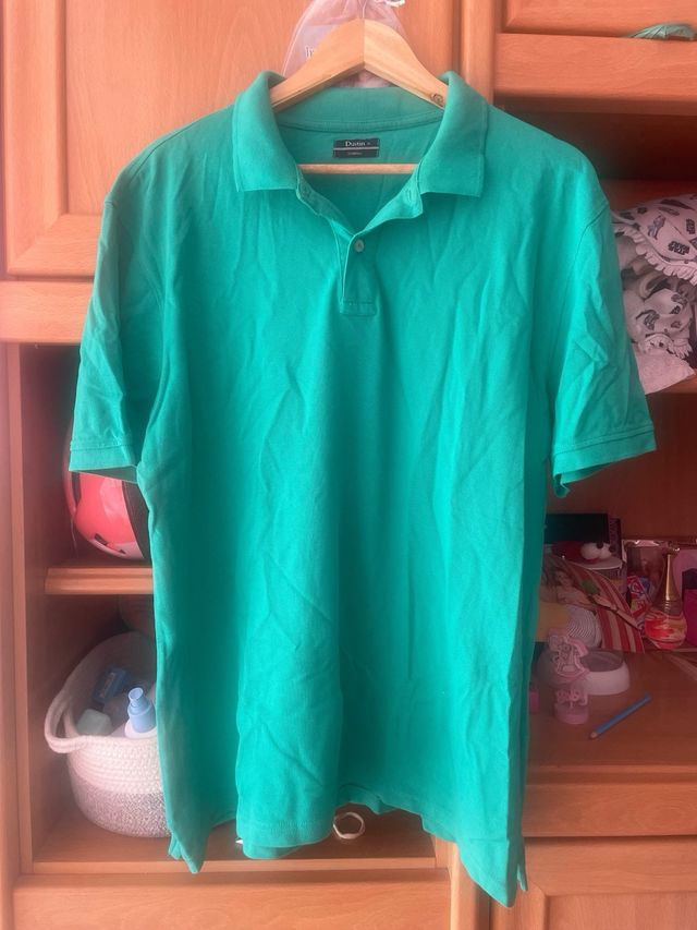 Polo Dustin Verde e Azul XXL - 2 unidades