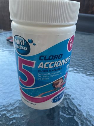SET Piscina hinchable, bomba depuradora y cloro