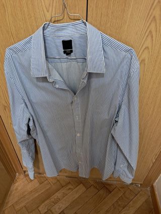 Camisa H & M azul rayas