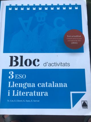 Bloc d'activitats. Llengua catalana i Literatur...