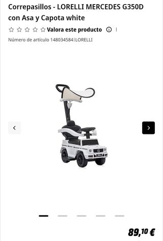 Coche Mercedes Lorelli para bebé