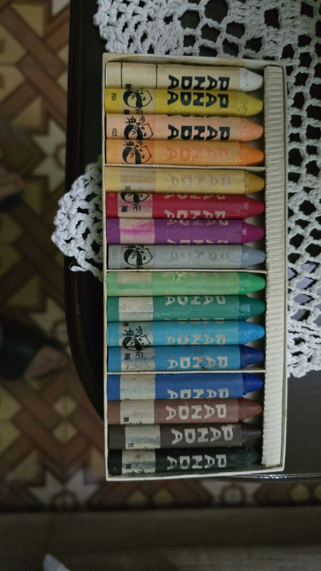 Ceras Panda vintage - 12 unidades