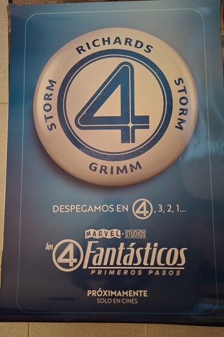Poster Fantásticos 4 Marvel