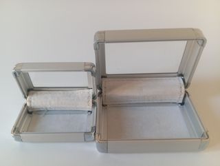 Cajitas aluminio plata - 2 unid.