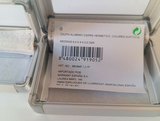 Cajitas aluminio plata - 2 unid.