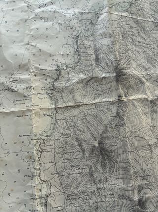 Carta náutica antigua Ría de Muros