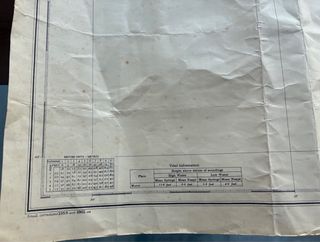 Carta náutica antigua Ría de Muros