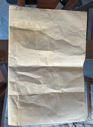 Carta náutica antigua Ría de Muros