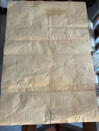Carta náutica antigua Ría de Muros