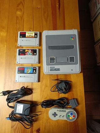 Super Nintendo PAL + 3 juegos, no funciona