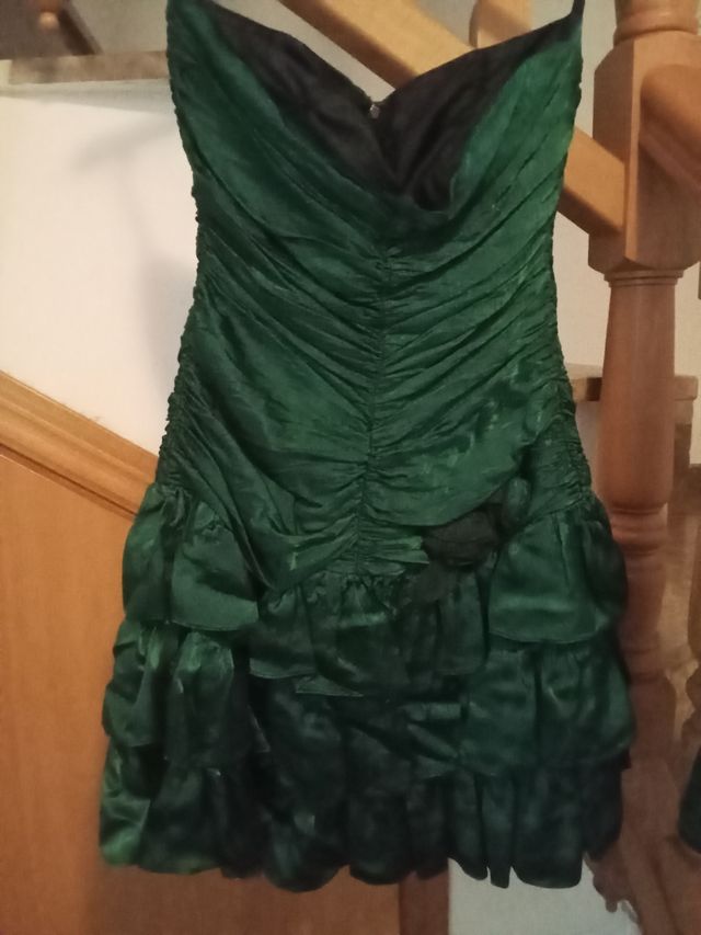 Vestido fiesta verde