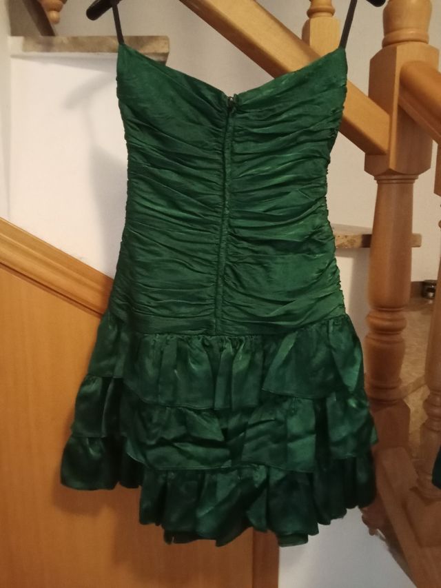 Vestido fiesta verde