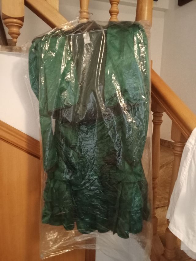 Vestido fiesta verde