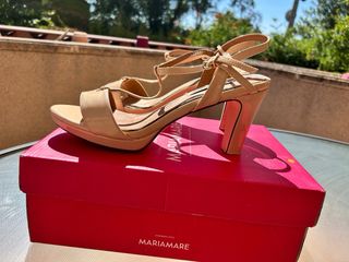 Sandalias Mariamare beige 40 - Usadas SOLO 1 dia