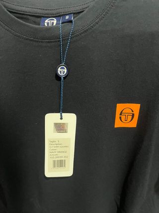 Camiseta Sergio Tacchini S - Azul/Naranja