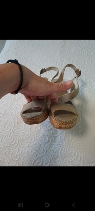 Espadrilles beige talla 39