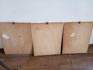 Quadretti legno vintage bimbi