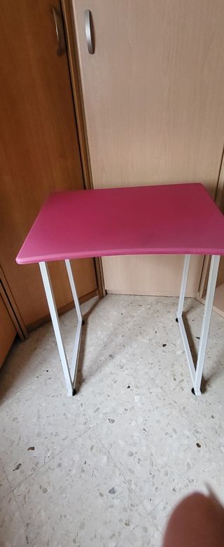 Mesa escritorio infantil rosa