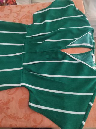 Mono rayas Bershka verde