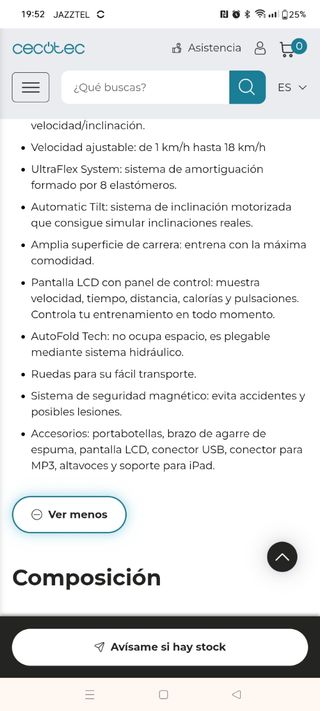 Cinta correr Cecotec Extreme Track