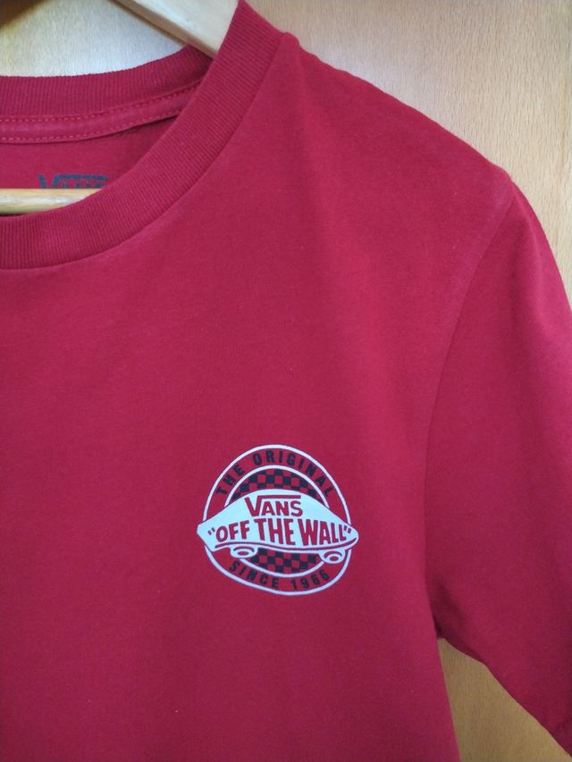 Camiseta Vans Off The Wall roja