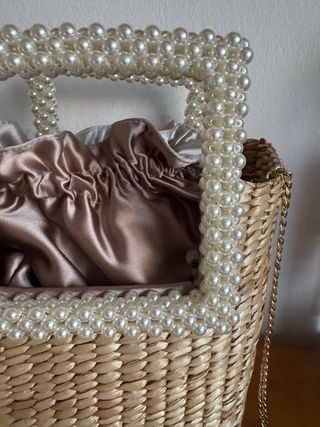 Cesto bolso mimbre Zara