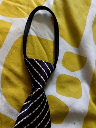 Corbata con cremallera