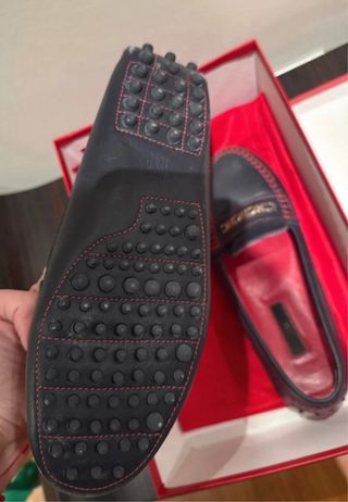 Mocasines Carolina Herrera - negros y rojos