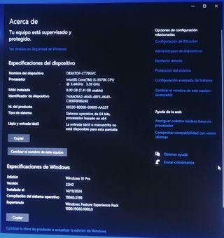 Dell Optiplex 7010 - i5 3.4GHz -128gb SSD-W11 PRO