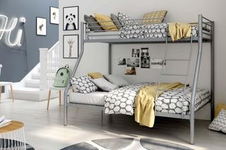 Letto a castello in metallo 90x190/135x190cm