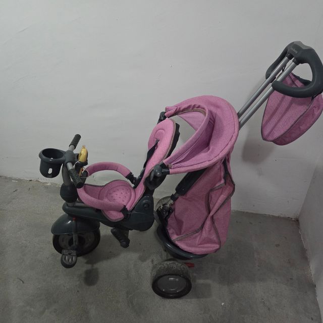 Triciclo Bebe Plegable Rosa