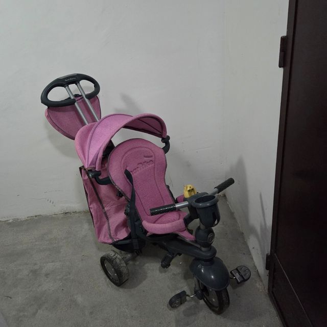 Triciclo Bebe Plegable Rosa