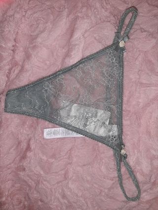 Tanga Tezenis gris talla S