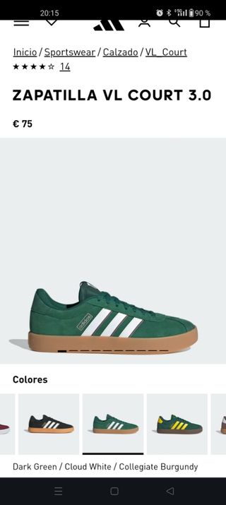 Zapatillas Adidas VL Court 3.0 - Verde