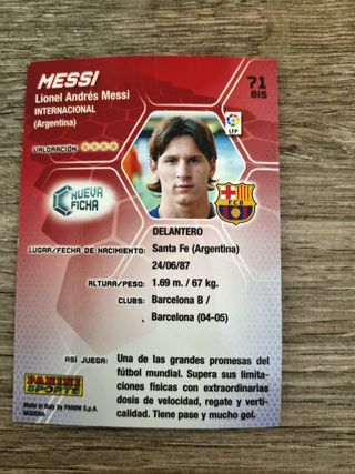 Cromo Messi 2005-06 Mega Cracks
