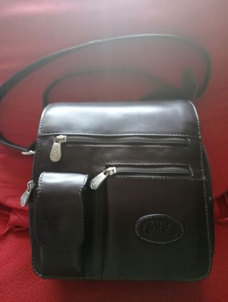 Bolso bandolera Cottie cuero marrón