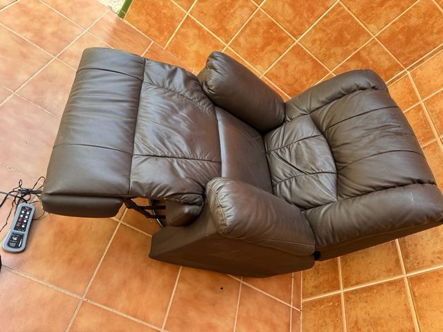 Sillón Relax Marrón Piel