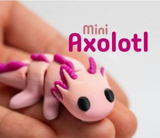 Mini Axolotl portachiavi