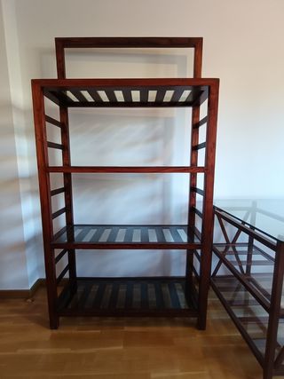 Conjunto escritorio y librería/estantería.