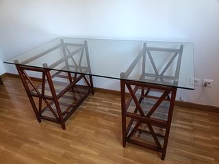 Conjunto escritorio y librería/estantería.