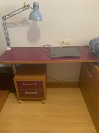 Dormitorio juvenil - cama nido + escritorio
