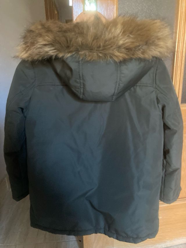 Abrigo niño verde con capucha - El corte ingles