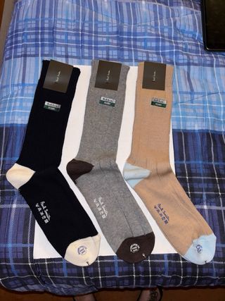 3Paia CALZE NUOVE Firmate”PAUL SMITH”MADE IN ITALY