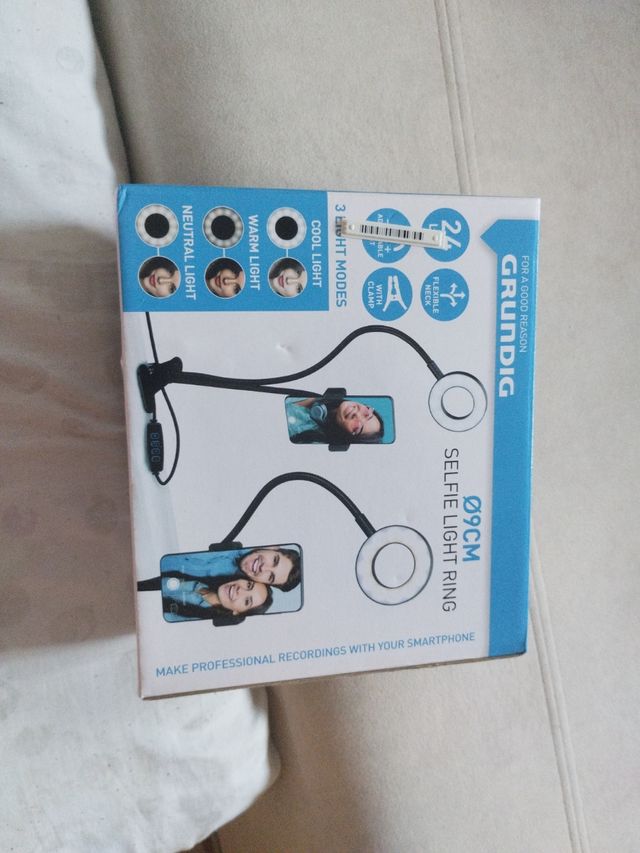 Anillo luz selfie Grundig 9cm